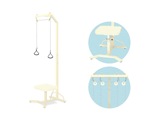 M型上肢運動台 幅66×奥行68×高さ228cm クリーム