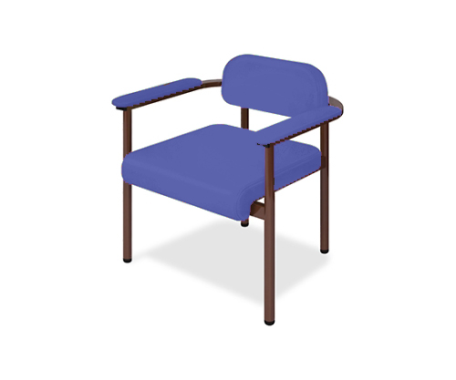 ホームチェアーC1 幅40(全幅57)×奥行50(座面奥行40)×座高44(全高67)cm ライトブルー