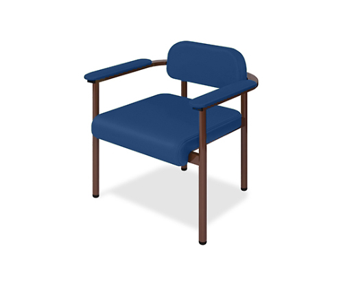 ホームチェアーC1 幅40(全幅57)×奥行50(座面奥行40)×座高44(全高67)cm メディブルー