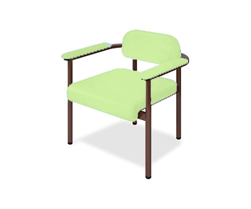 ホームチェアーC1 幅40(全幅57)×奥行50(座面奥行40)×座高44(全高67)cm ライムグリーン