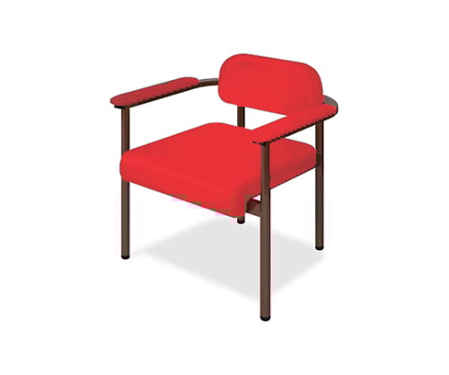 ホームチェアーC1 幅40(全幅57)×奥行50(座面奥行40)×座高44(全高67)cm レッド