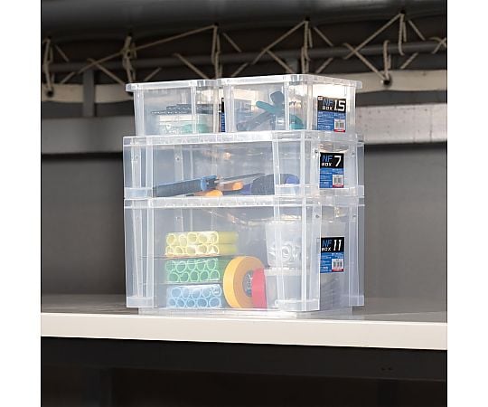 61-3519-85 NFボックス #1.5 クリア 444002 【AXEL】 アズワン