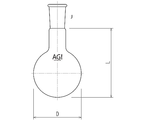 一ツ口フラスコ 20L 3100-20シリーズ 旭製作所 【AXEL】 アズワン