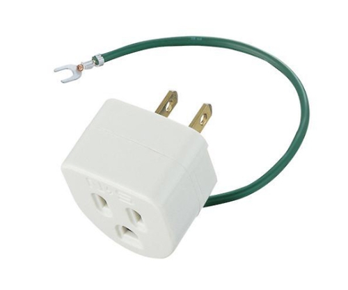 OAアダプタ　3P→2P（ノイズ対策機能　雷ガード機能付）