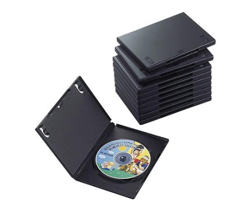 DVDトールケース（10枚パック・ブラック） CCD-DVD03BK