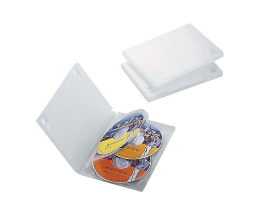 DVDトールケース 4枚収納（3枚パック・クリア） CCD-DVD08CR