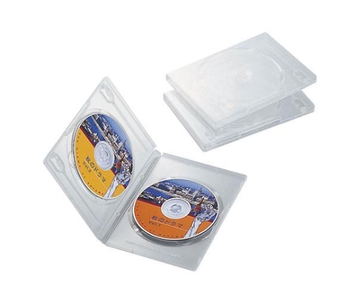 DVDトールケース 両面収納（3枚パック・クリア） CCD-DVD04CR