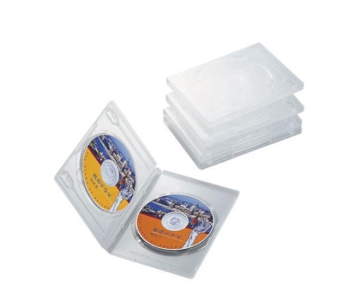 DVDトールケース 両面収納（5枚パック・クリア） CCD-DVD05CR