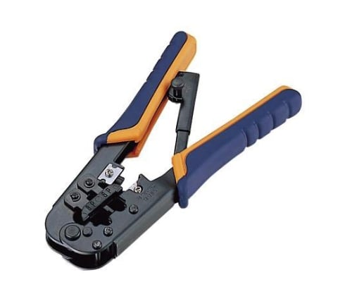 ラチェットタイプRJ45コネクタかしめ工具