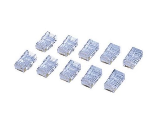 CAT6対応RJ45コネクタ(10個)