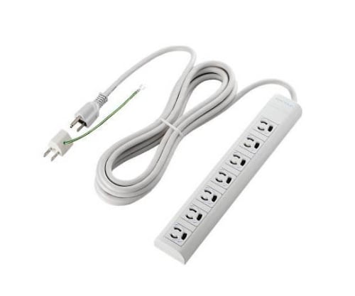 RoHS対応タップ　3P　抜け止め　マグネット　7個口　5.0m