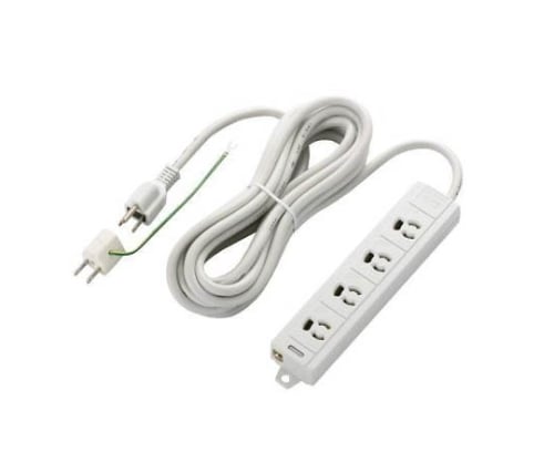 RoHS対応タップ　3P　抜け止め　マグネット　4個口　5.0m