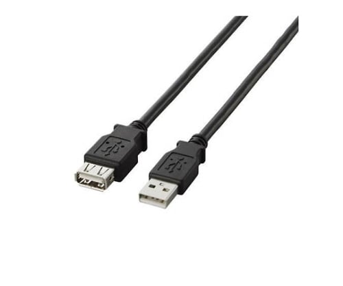 USB2.0延長ケーブル A-Aメスタイプ ノーマル 1m ブラック U2C-E10BK