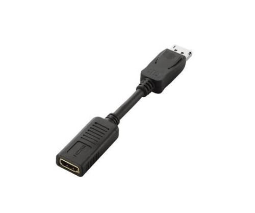 61-3646-80 ディスプレイポート-HDMI変換アダプタ ブラック AD-DPHBK