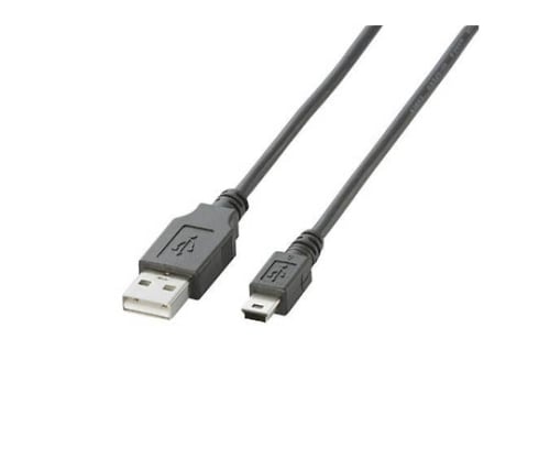 USB2.0ケーブル A-miniBタイプ ノーマル 0.5m ブラック