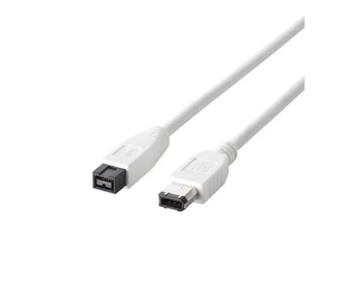 IEEE1394ケーブル 9pin-6pin 1m ホワイト