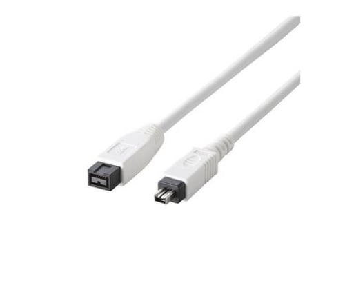 IEEE1394ケーブル 9pin-4pin 1m ホワイト