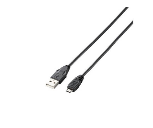 USB2.0ケーブル A-microBタイプ ノーマル 2m ブラック U2C-AMB20BK