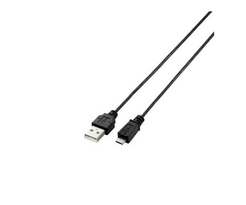 USB2.0ケーブル A-microBタイプ スリム 0.5m ブラック U2C-AMBX05BK