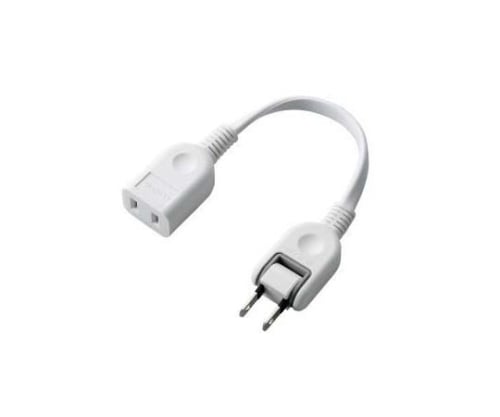 電源延長コード　0.1m　ホワイト