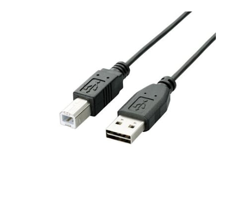 USB2.0ケーブル リバーシブルコネクタ A-Bタイプ ノーマル 5m ブラック