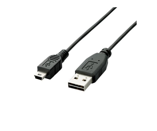 USB2.0ケーブル リバーシブルコネクタ A-miniBタイプ ノーマル 0.2m ブラック