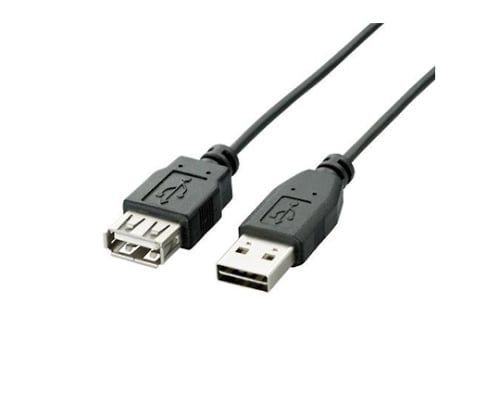 USB2.0ケーブル リバーシブルコネクタ A-A延長タイプ ノーマル 1m ブラック