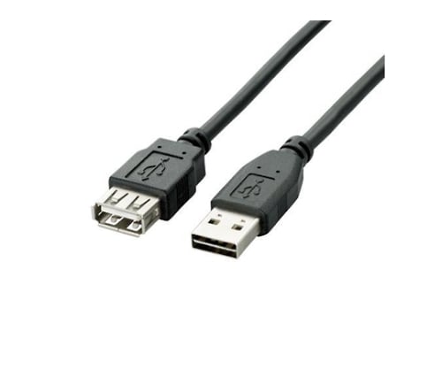 USB2.0ケーブル リバーシブルコネクタ A-A延長タイプ ノーマル 5m ブラック