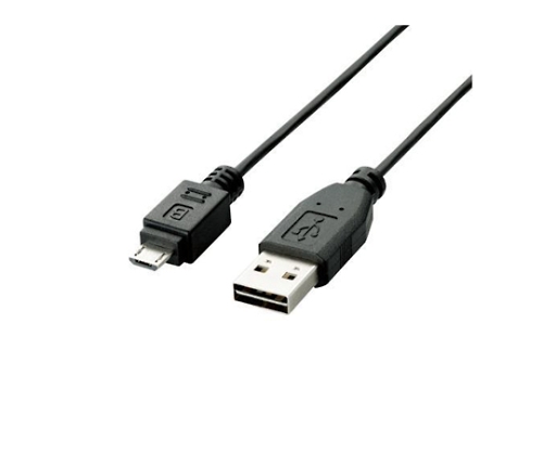 USB2.0ケーブル リバーシブルコネクタ A-MicroBタイプ ノーマル 1m ブラック