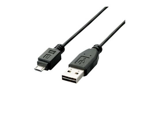 USB2.0ケーブル リバーシブルコネクタ A-MicroBタイプ ノーマル 2m ブラック