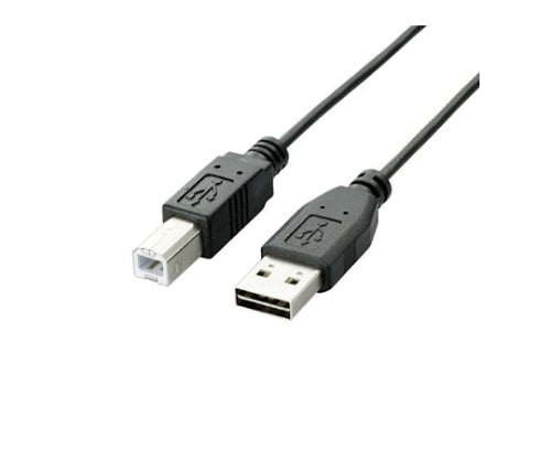 USB2.0ケーブル リバーシブルコネクタ A-Bタイプ ノーマル 1m ブラック