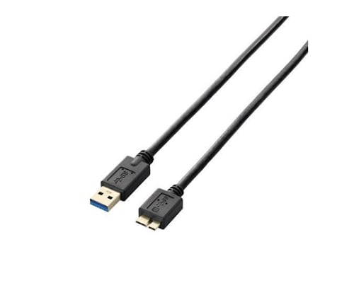 USB3.0ケーブル A-microBタイプ スタンダード 0.5m ブラック