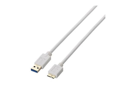 USB3.0ケーブル A-microBタイプ スタンダード 0.5m ホワイト