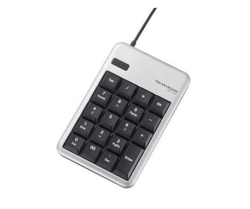 テンキーパッド TK-TCM011 Mサイズ メンブレン シルバー
