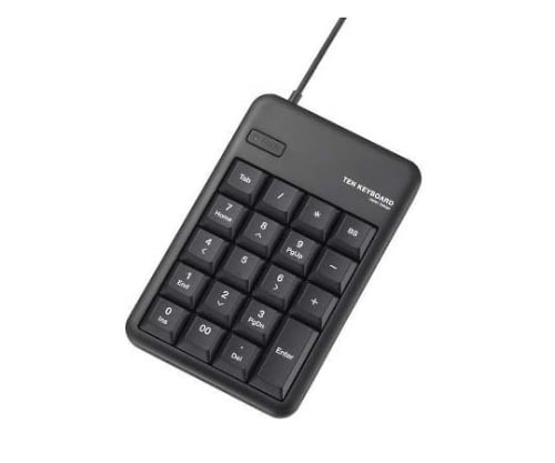 テンキーパッド TK-TCM012 Mサイズ メンブレン USB 2.0 HUB付 ブラック
