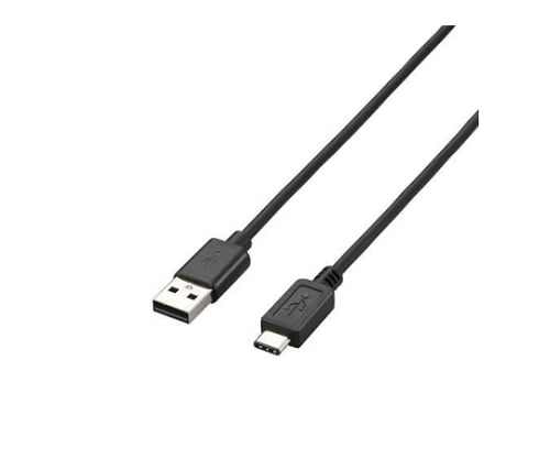 USB2.0ケーブル A-Cタイプ ノーマル 1m ブラック