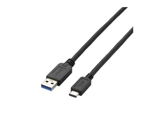 61-3685-38 USB3.1ケーブル A-Cタイプ ノーマル 0.5m ブラック USB3-AC05BK