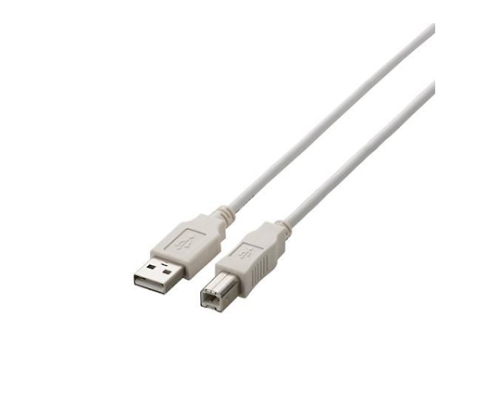 USB2.0ケーブル A-Bタイプ ノーマル 3m ホワイト