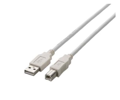 USB2.0ケーブル A-Bタイプ ノーマル 5m ホワイト