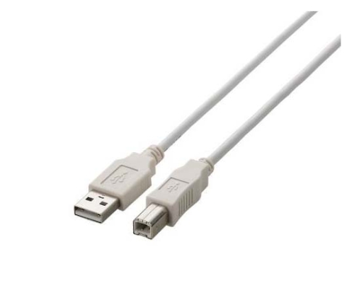 USB2.0ケーブル A-Bタイプ ノーマル 1.5m ホワイト