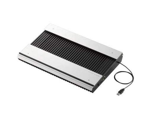 冷却台　置き台　アルミ　大型ファン×2　ブーストモード搭載　15.4～17インチ対応　ブラック