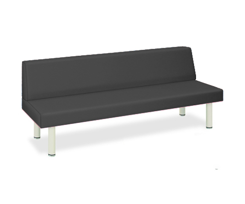 フィン(01) 幅45(全幅62)×長さ120×高さ44(全高78)cm 黒