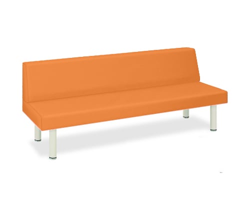 フィン(01) 幅45(全幅62)×長さ120×高さ44(全高78)cm オレンジ