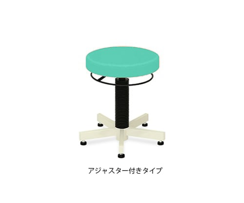 PTスツール(アジャスター付き) 座面直径36×座高36～44㎝ ライトグリーン
