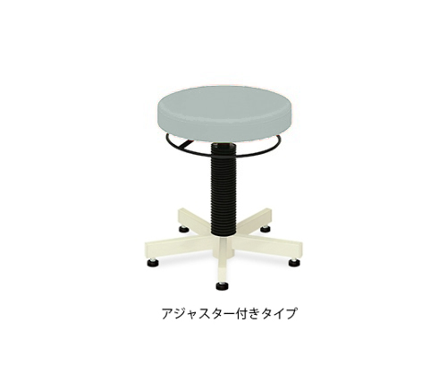 PTスツール(アジャスター付き) 座面直径36×座高36～44㎝ グレー