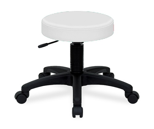 ホスピタルチェアー 座面直径36×座高42～50㎝ 白