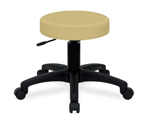 ホスピタルチェアー 座面直径36×座高42～50㎝ アイボリー