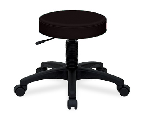 ホスピタルチェアー 座面直径36×座高42～50㎝ 黒