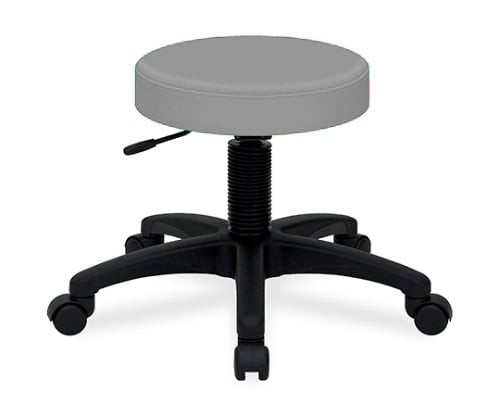 ホスピタルチェアー 座面直径36×座高42～50㎝ グレー