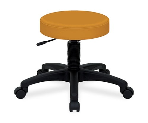 ホスピタルチェアー 座面直径36×座高42～50㎝ オレンジ